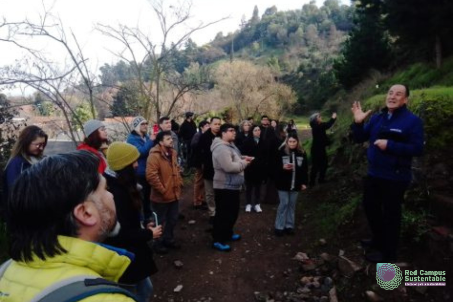 Fotografía salida a terreno 3er Encuentro de Líderes Sustentables organizado por Red Campus Sustentable